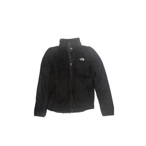 The North Face Black Fleece Jacket Womens XS TP Full Zip Pockets Cozy Warm